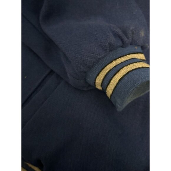 Vintage Spalding Wool Blend Varsity Bomber Coat Large Heavy XL Lined VTG 80s - Picture 5 of 7